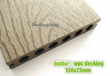 Sàn gỗ nhựa WPC ngoài trời tấm rỗng OBM138-23B